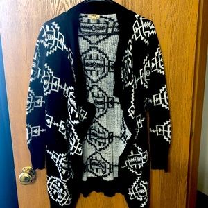 Black and white sweater